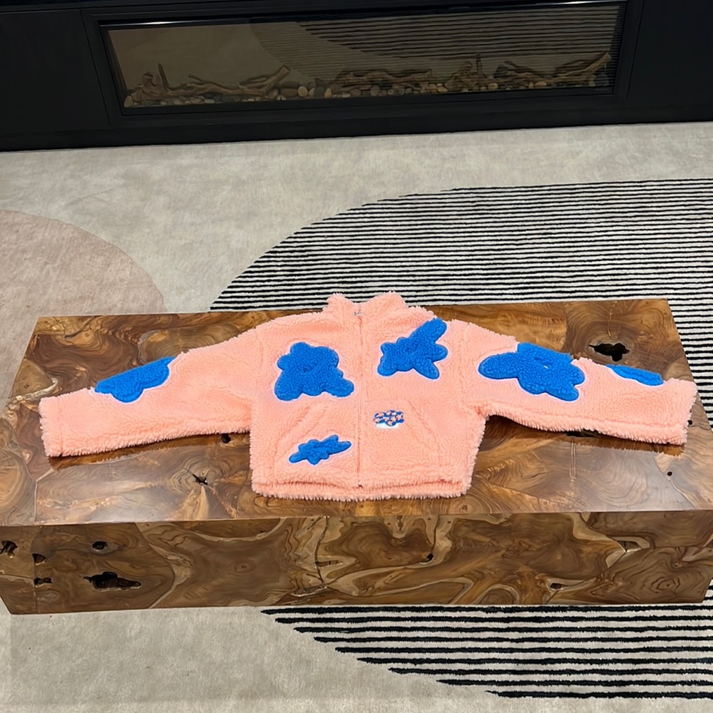 New Nike Project Uphoria Pink and Blue Fluffy Jacket